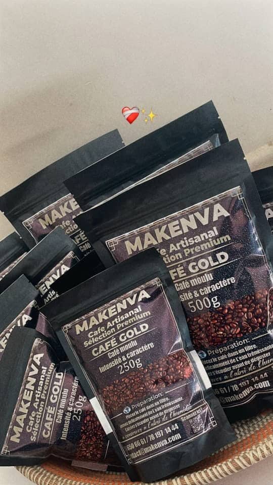 Panier de sachets Café Gold MAKENVA prêts à livrer